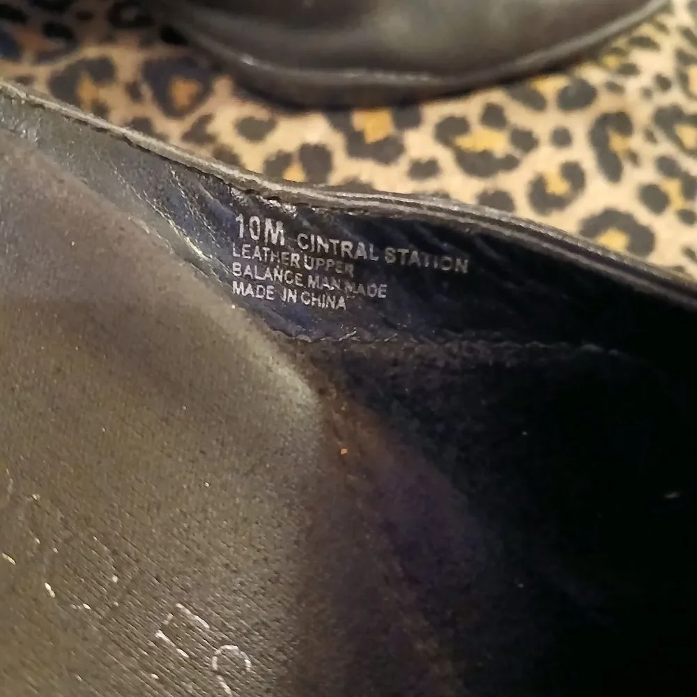 Aerosoles Leather Slip On Heels Size 10